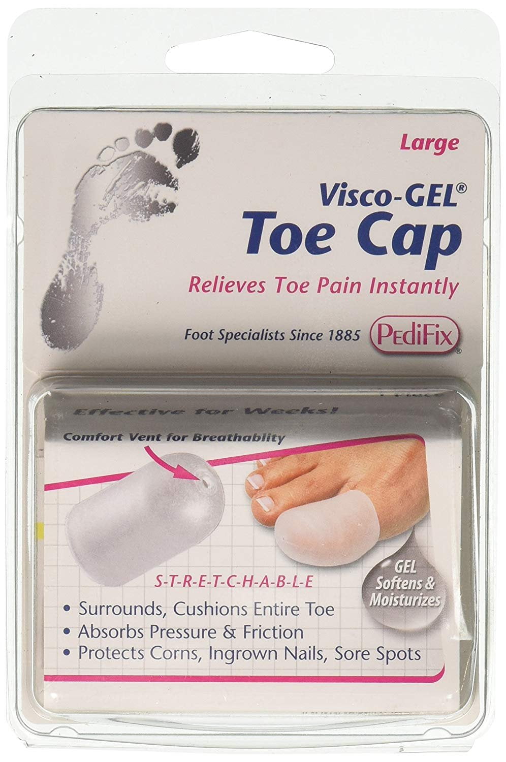 Pedifix Viscogel Toe Cap Large