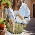 thumbnail image 2 of Bovemsi Sweatshirt for Women Women's Fashion Casual Letter Print Hooded With Zipper Zip Up Hoodie, 2 of 7