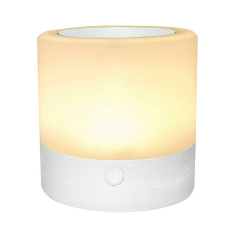 

Night Light USB Rechargeable Night Lamp 7 Colors Ambient Touch Control Nightstand Lamp for Bedroom