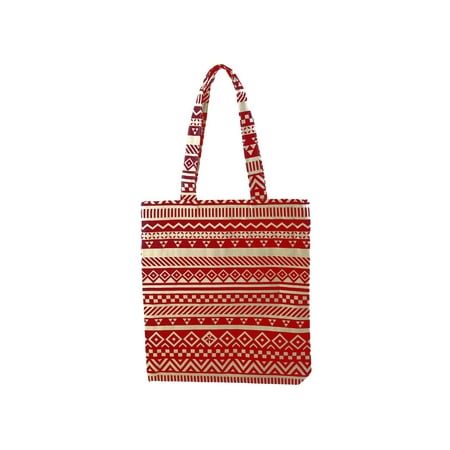 - Outdoor Double Layer Single Shoulder Pack, Beach Hand Pouch Pocket, Environmental Shopping Handbag, Tote Bag Red