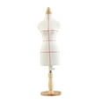 thumbnail image 2 of relayinert Mini Robe Formulaire Robe de Poupée Présentoir Dressmaker Hauteur 26 cm Support de Mannequin Réglable 46 cm avec Ligne, 2 of 3