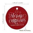 thumbnail image 6 of Inkdotpot Merry Christmas & Happy New Year Text Bottle Tag Real Silver Foil Favor Hang Tags Pack Of 100, 6 of 7