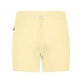thumbnail image 5 of Men's Sweat Shorts Summer Casual Solid Color Elastic Waist Drawstring Athletic Gym Workout Shorts Lounge Shorts with Zipper Pockets, Beige XL, 5 of 6