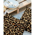 thumbnail image 2 of Outdoor Throw Pillow Cover Sexy Leopard Animals Skin Texture Waterproof Cushion Covers 2 Pack Black Brown Dots Pillow Cases Home Decoration for Patio Garden Couch Sofa, 2 of 6