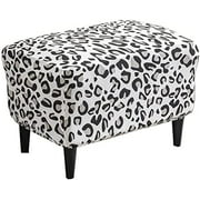 Stretch Ottoman Cover Printed Ottoman Slipcover Spandex Elastic Rectangular Protector Cover Footstool Sofa Slip Cover Removable Footrest Covers (Color : #13, Size : 1PC)