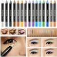 thumbnail image 4 of Lápices de sombra de ojos para mujer Lápiz de sombra de ojos Brillo Sombra de ojos Stick Barras de colores brillantes a prueba de agua Maquillaje ultra pigmentado Sombra de ojos en polvo Juego de lápiz de sombra de ojos de larga duración 15 colores oso de fresa Electrónica, 4 of 5