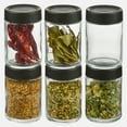 thumbnail image 3 of Trudeau STAK Set of 6 Large Glass Spice Storage Jars, 200 ml, 3 of 6