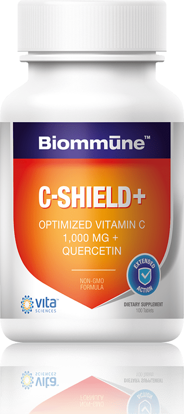 Biommune C Shield+ Vitamin C 1,000mg with Quercetin and extra Bioflavonoids Supplement
