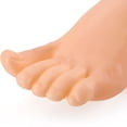 thumbnail image 3 of Molde de pie artificial de plástico mate hueco engrosado duro molde de pie de mujer molde de pie de vinilo molde de calcetines cortos zapatillas de exhibición de pies falsos, 3 of 4