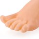 thumbnail image 2 of Molde de pie artificial de plástico mate hueco engrosado duro molde de pie de mujer molde de pie de vinilo molde de calcetines cortos zapatillas de exhibición de pies falsos, 2 of 4