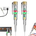 thumbnail image 1 of 2 BolíGrafos Probadores de Circuito de Electricista de 24-250 V, BolíGrafo Probador EléCtrico Sensible, con Luz Indicadora LED Resistente Al Agua, 1 of 5