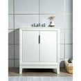 thumbnail image 7 of Water Creation Elizabeth 30" Wood Single Bathroom Vanity in White & Chrome, 7 of 7