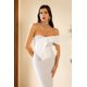 thumbnail image 3 of Vestido Inya Diamante Maxi sin tirantes para mujer Bellabarnetten, 3 of 6
