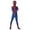Dark Blue, variant on Spider Black Symbiote Costume for Men,Classic Dark Suit with White Web Pattern, Full Body Bodysuit for Halloween
