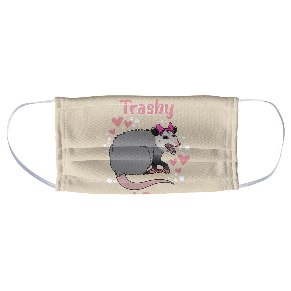 Trashy and Sassy Opossum Funny Grocery Travel Reusable Tote Bag 