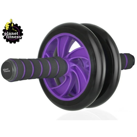 Planet Fitness Deluxe Abdominal Wheel Roller, Dual Wheel Ab