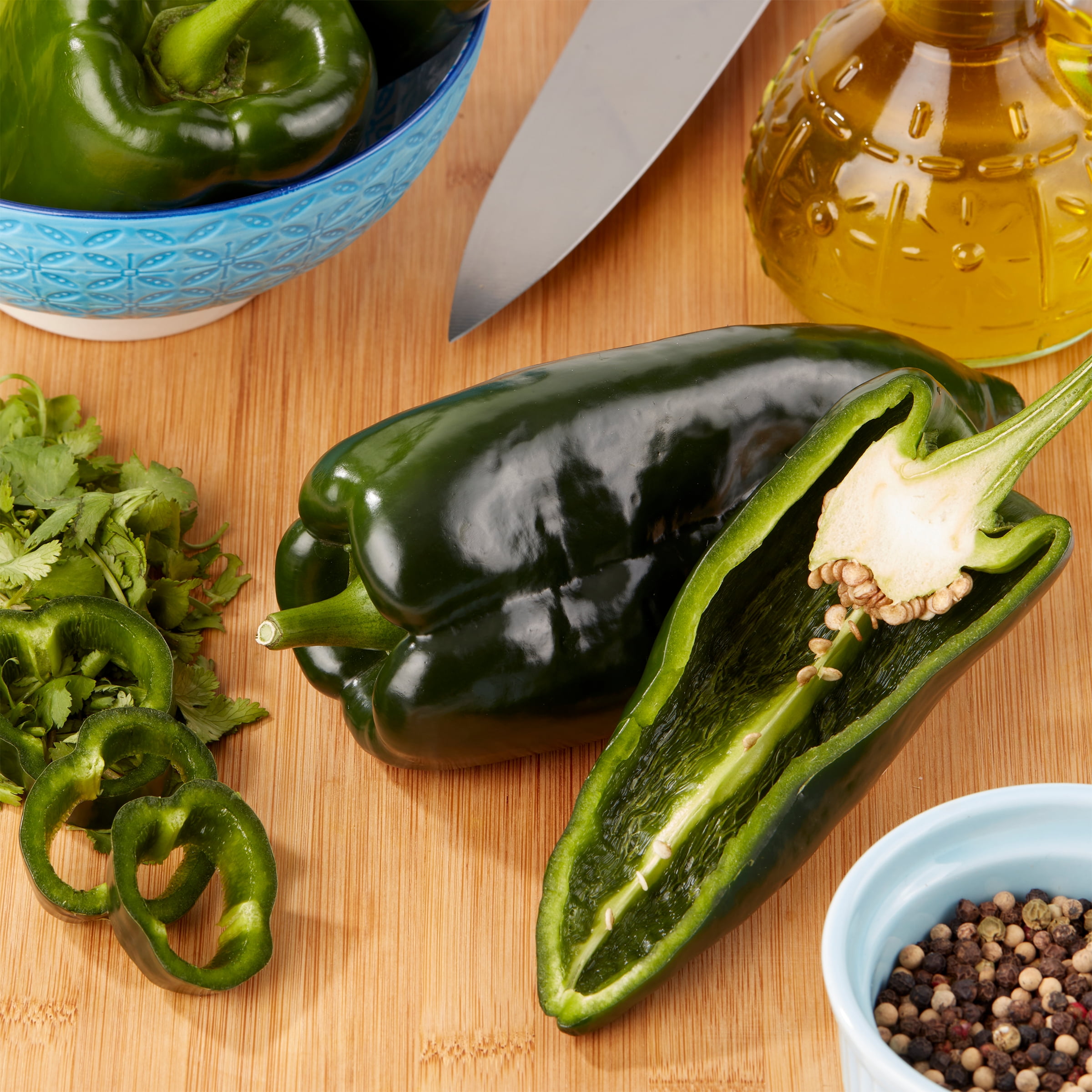 Fresh Poblano Peppers, 16 oz