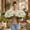 B, variant on YingYouFu Artificial Chrysanthemum Bush for Home Decor, 21 Head Faux Silk Flower Spray, Realistic Fake Mum for Wedding Centerpiece Table Vase Arrangement