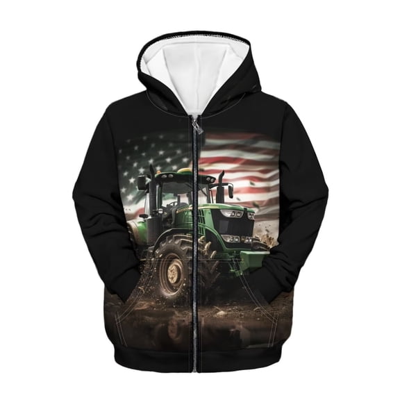 chaqlin White Horse Hoodies for Girls 11-13 Cute Full-Zip Hoodie Sweatshirt Kids Long Sleeve Sport Coat Trendy Y2K Zipper Hooded Jacket with Pockets