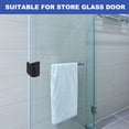thumbnail image 6 of Uxcell Glass Door Pull Handle, Stainless Steel No Drilling Door Clips Pulls Handles Knob with Screw 2 Black, 6 of 7