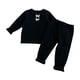 thumbnail image 1 of Odeerbi 0-2 Años Niños Niñas Algodón Pijama Punto Elástico Conjuntos Lazo Manga Larga Tops Pantalones Conjunto Dos Piezas, 1 of 4