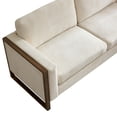 thumbnail image 5 of Christopher Knight Home 104" Square Arm L Shaped Sectional Sofa, Modern Chenille 5 Seater Couch, Beige, 5 of 7