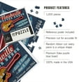 thumbnail image 3 of Lantern Press 1000 Piece Jigsaw Puzzle, Nashville, Tennessee, Guitar Shack Vintage Sign, 3 of 5