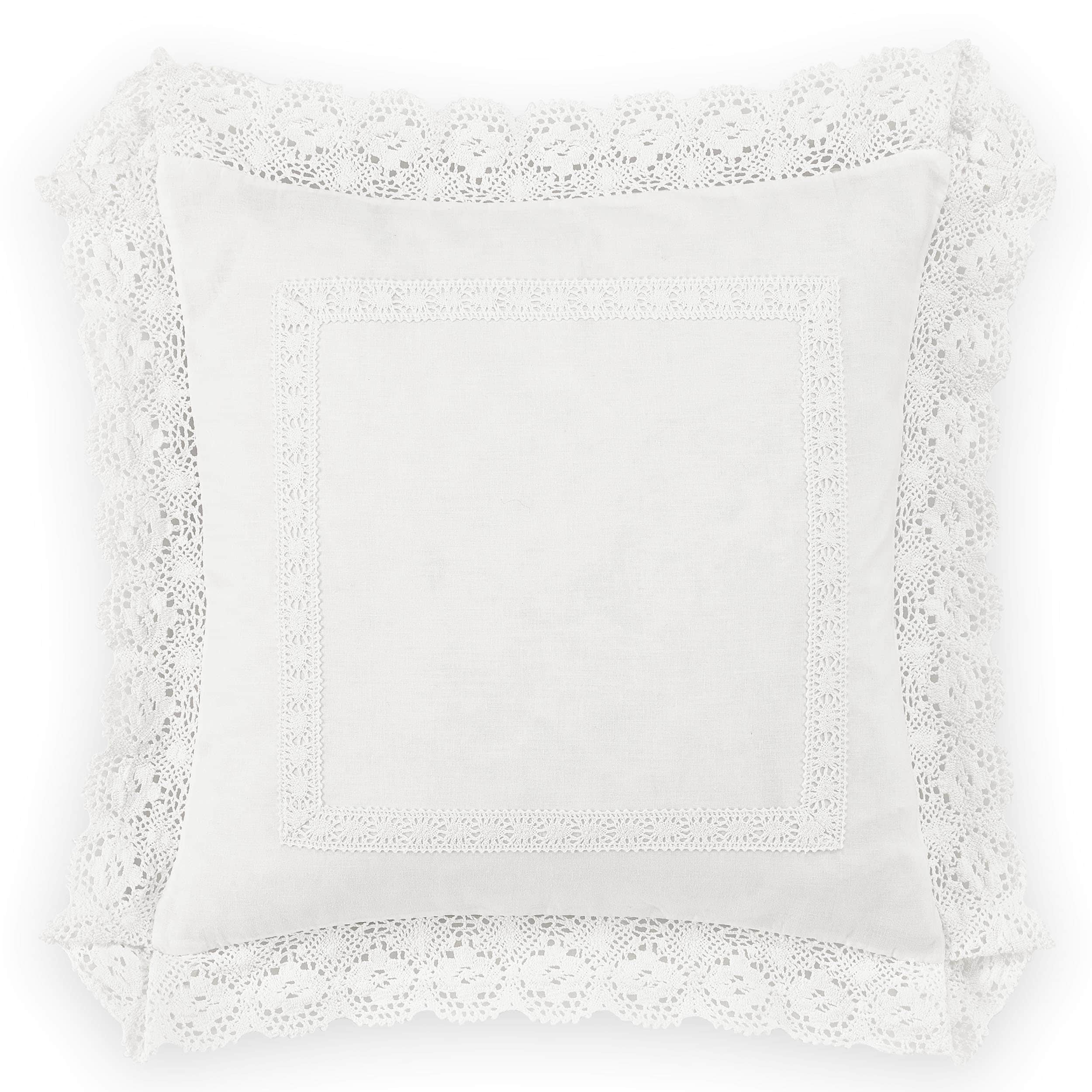 Laura Ashley Lifestyles Annabella Crochet Throw Pillow Walmart