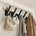 thumbnail image 6 of Inerposs Set of 5 Wall Mounted Clothes Hangers, No Punching Adhesive Hooks for Home and Office Organization, 6 of 6
