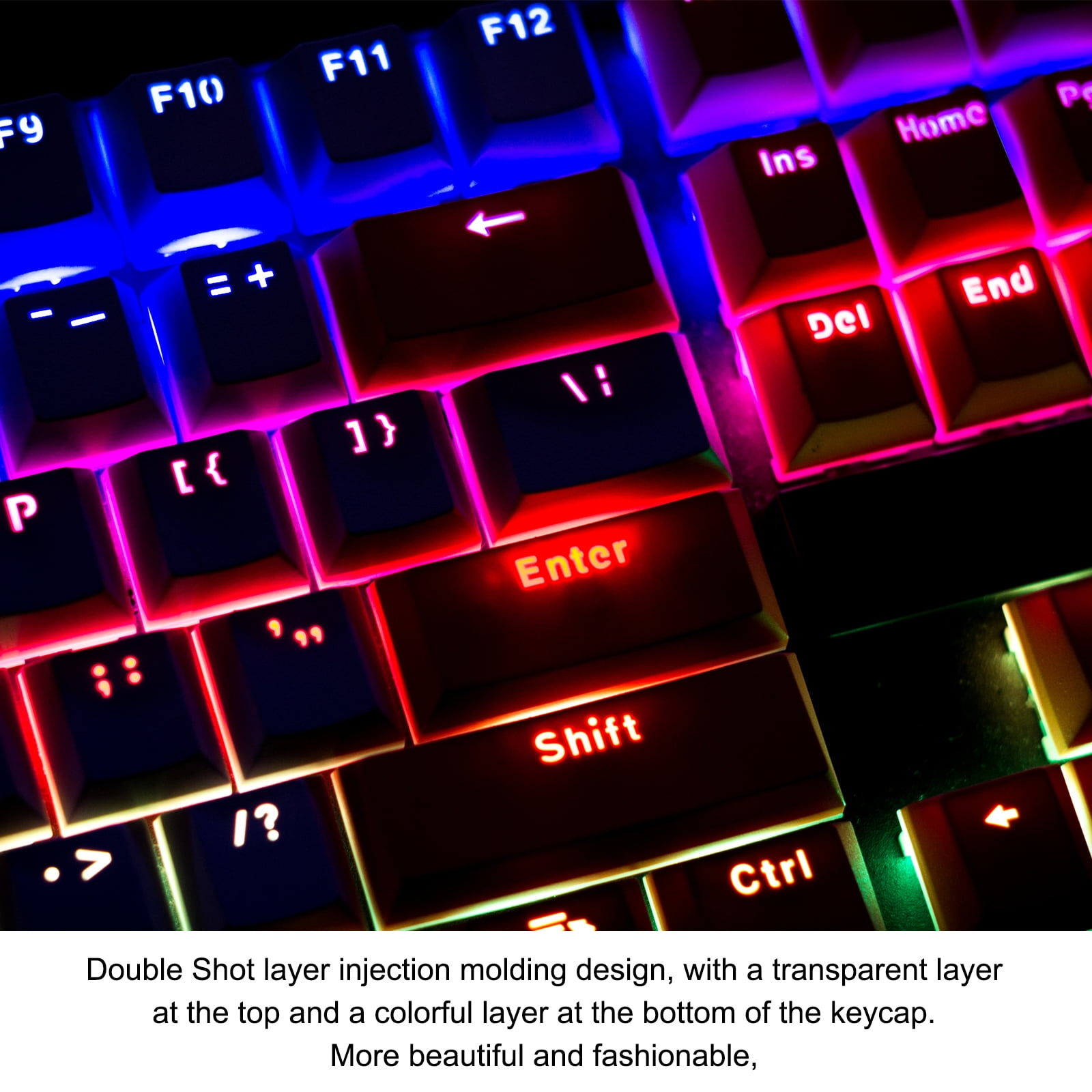 130 Keys Pudding Keycaps Set OEM Profile PBT for Mechanical Keyboard Layout with Keycap Puller, Cream White