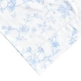 thumbnail image 2 of Melange Home Printed Design Cotton Collection 400TC Hemstitch Light Blue Garden Bouquet Sheet Set and Pillowcases Light Blue - Standard Pillowcase, 2 of 3