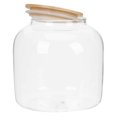 thumbnail image 3 of Airtight Glass Jar with Bamboo Lid for Home Use MultiFunctional Storage Container Transparent 1.5L, 3 of 4