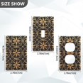 thumbnail image 7 of Yayeee Blank Wall Plate Cover 1-Gang 4.5"x2.7" Home Unused Decorative Outlet, Classic Floral, 7 of 7