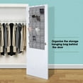 thumbnail image 6 of Yesbay 24-Pocket Over-the-Door Shoe Organizer with 4 Hooks Large Mesh Pockets Foldable Non-woven Fabric Hanging Closet Storage Bag Entryway Bedroom Supplies, 6 of 7