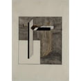 thumbnail image 3 of El Lissitzky 14x18 Black Modern Framed Museum Art Print Titled - Study for Proun 4B (1920), 3 of 5