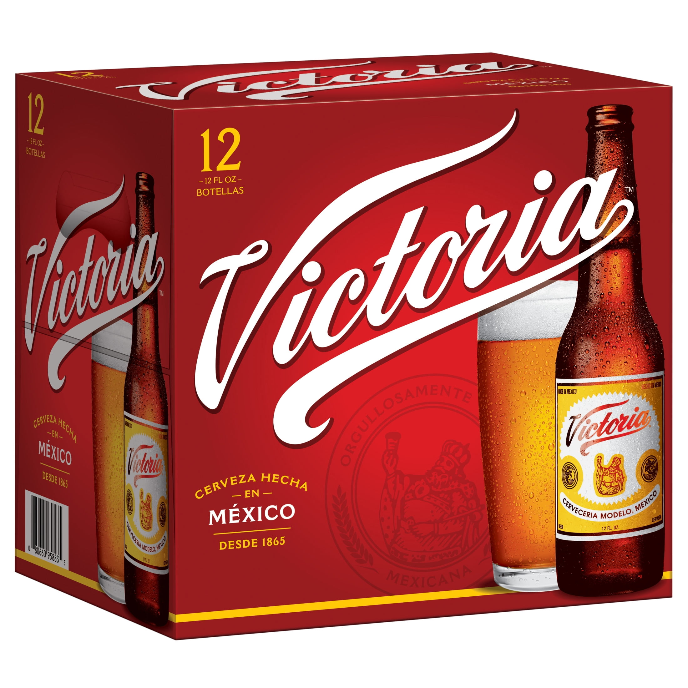 Victoria Amber Lager Mexican Beer, 12 pack 12 fl. oz. Bottles, 4.0% ABV
