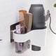 thumbnail image 2 of Organizador de almacenamiento para el cuidado del cabello, soporte para baño, soporte para secador de cabello montado en la pared sin perforaciones para su baño, 2 of 6
