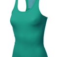 thumbnail image 4 of FashionOutfit Women's Basic Solid Rib Racerback Tank Tops, 4 of 4