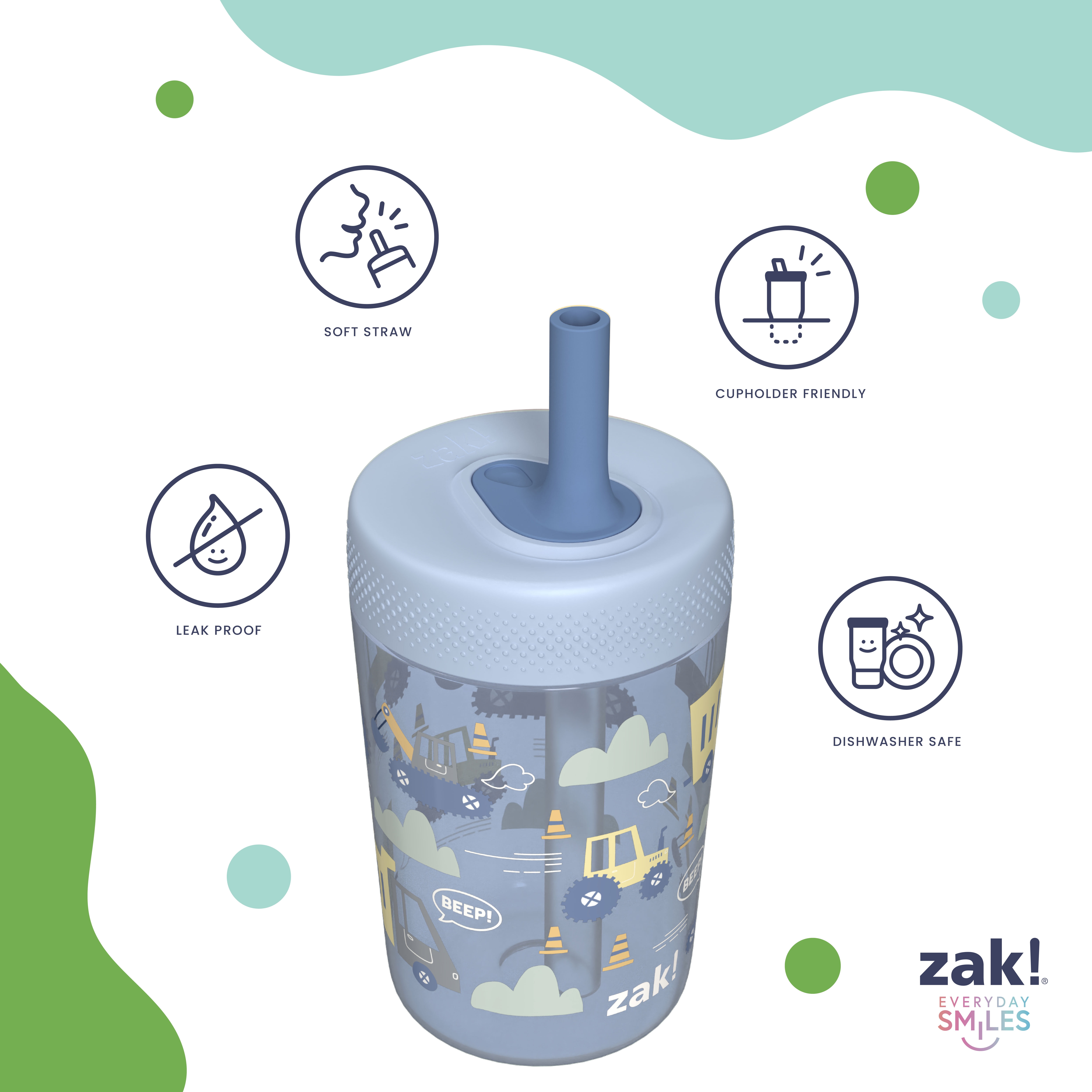 Zak Designs - Brandclub - Zak Designs 12oz Construction Durable