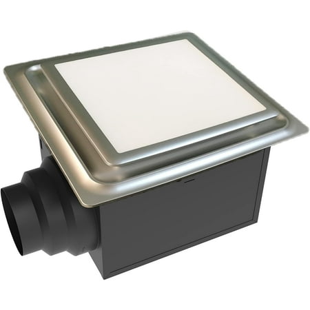 

ABF80 L5 SN ABF80L5 Ceiling Mount 80 CFM w/LED Light/Nightlight Certified Quiet Bathroom Ventilation Fan