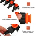 thumbnail image 4 of MasteelfCA Gardening Four-way Valves Plastic Water Divider Irrigation Joint Controller, 4 of 7