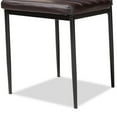 thumbnail image 3 of Bowery Hill 18.11'' Modern Faux Leather Dining Chair in Black (Set of 4), 3 of 5