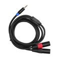 3.5mm Stereo Male to Dual 2 XLR Male Plug Connector Audio Converter ...