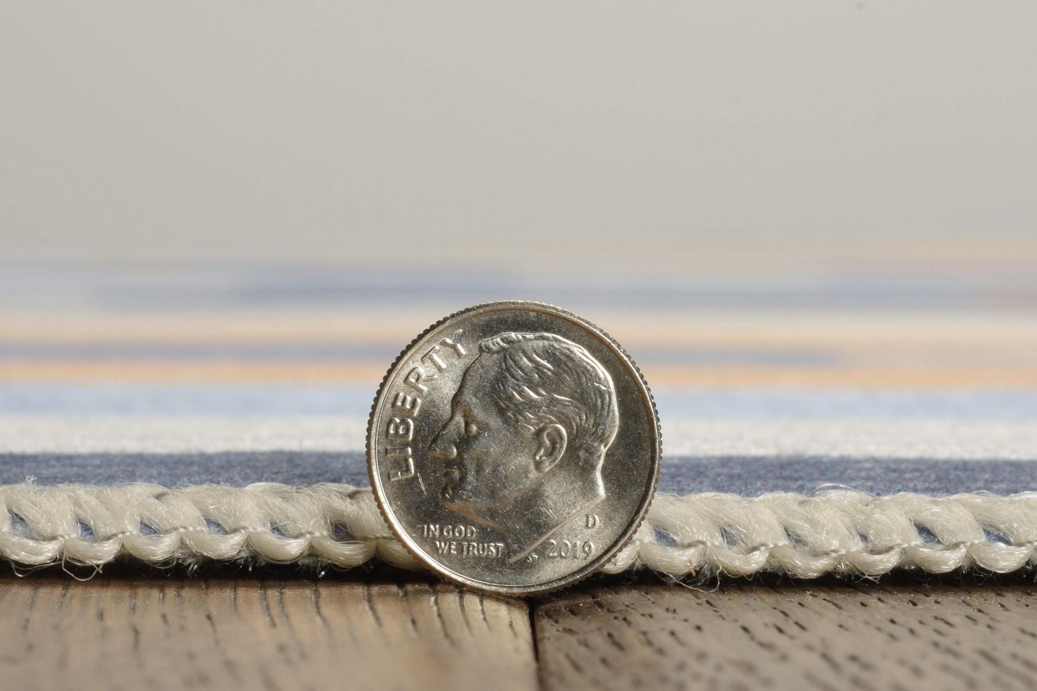 Outdoor Washable Miami Ivory & Blue 7' x 9' Area Rug