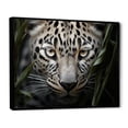 thumbnail image 2 of Designart "Stalking Leopard In The Jungle" Animals Leopard Floater Framed Wall Art Living Room, 2 of 5