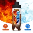 thumbnail image 5 of Goofa Cartoon Cheetah With Attitude Print 18oz Sports Insulated Kettle With Straw Water Bottle Sports Water Bottle For Running Hiking Cycling Climbing Mans Womans, 5 of 7