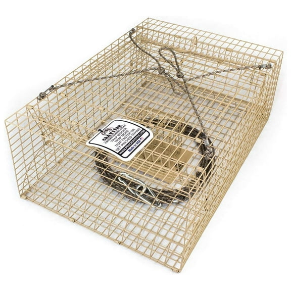 Crayster Crawfish Trap - Professional Grade Lake River Stream Trap - 16 Gauge Steel, Camo, Bait Trap, 25ft Rope & Carabiners - USA Made tan