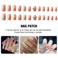 thumbnail image 2 of Fake Nail Style Sweet Cool Caramel Milk Card Color Wearing Finished Pr GX P0J0, 2 of 9