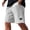 White, variant on CIENVNSTG Men's Cable Knit Sports Shorts Summer Breathable Thin Drawstring Elastic Waist Straight Leg Running Casual Shorts with Pockets Green L
