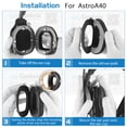 thumbnail image 5 of Geekria Comfort Velour Replacement Ear Pads for Astro A40 TR A50 Headphones Ear Cushions, Headset Earpads, Ear Cups Cover Repair Parts (Black), 5 of 6
